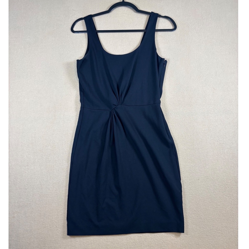 Armani Exchange LBD Womens Black Twist Front Sleeveless Sheath Dress Size 4